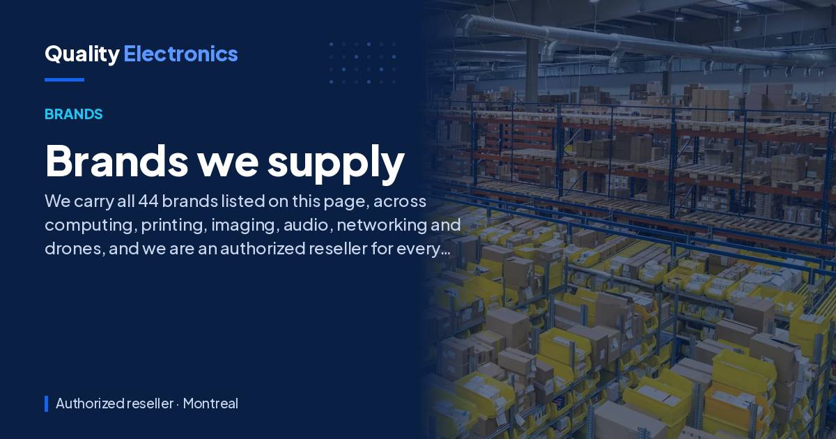 Brands we supply