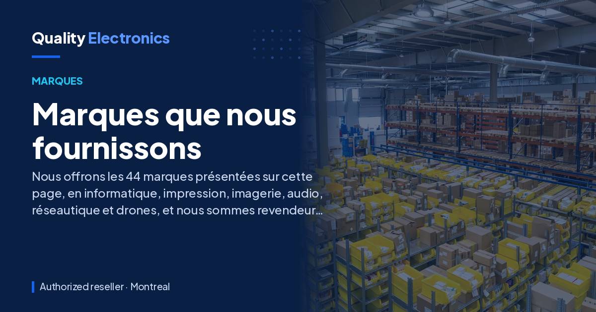 Marques que nous fournissons