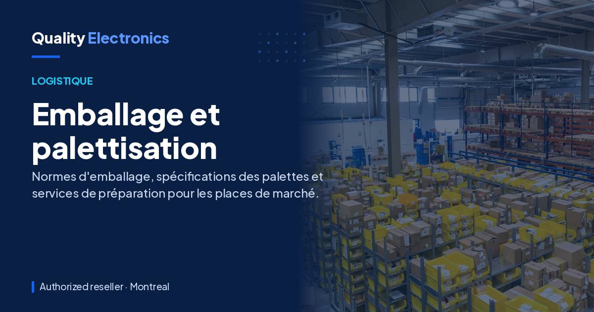 Emballage et palettisation