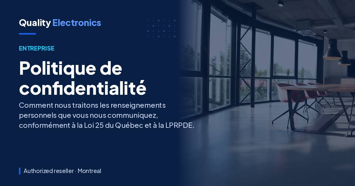Politique de confidentialité