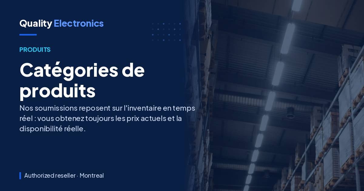 Catégories de produits