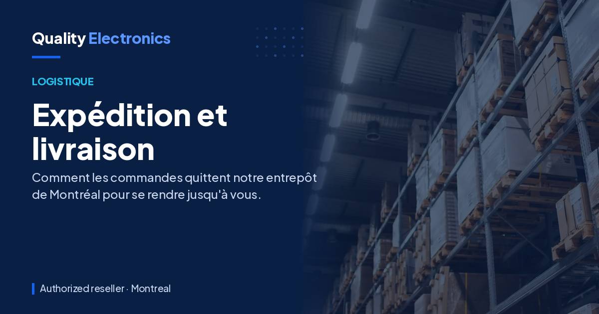 Expédition et livraison