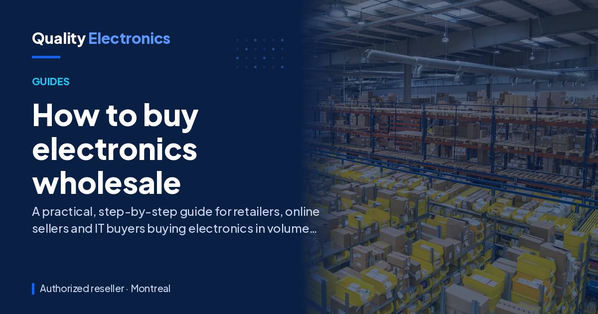 How to buy electronics wholesale
