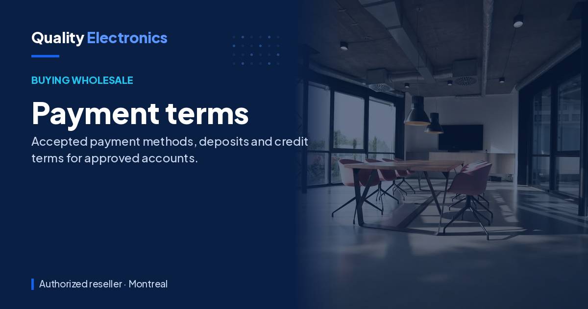 Payment terms