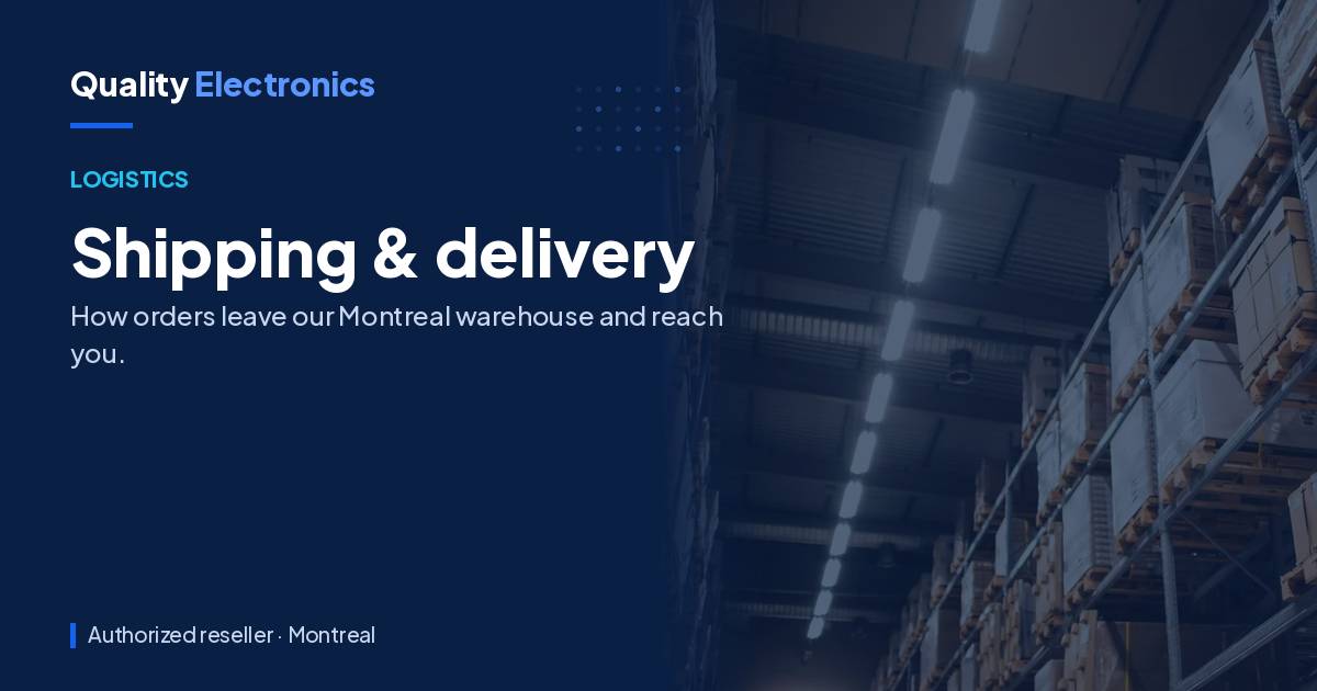 Shipping & delivery