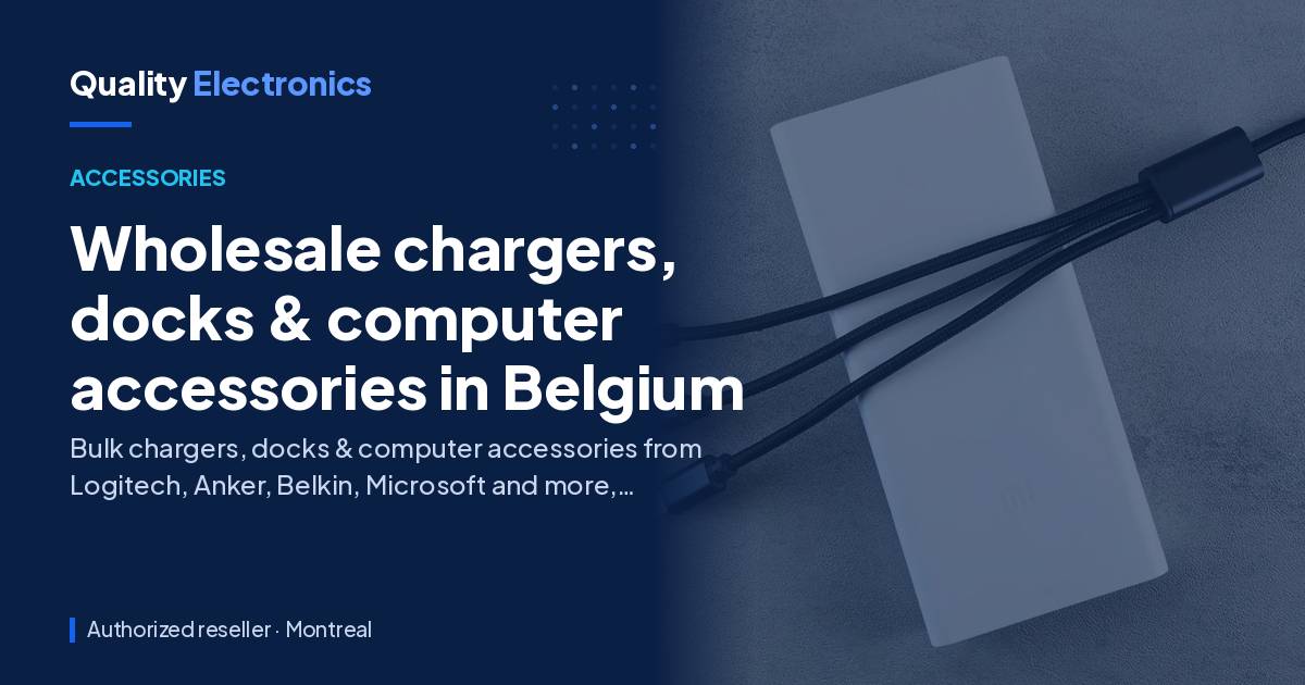 Wholesale chargers, docks & computer accessories in Belgium