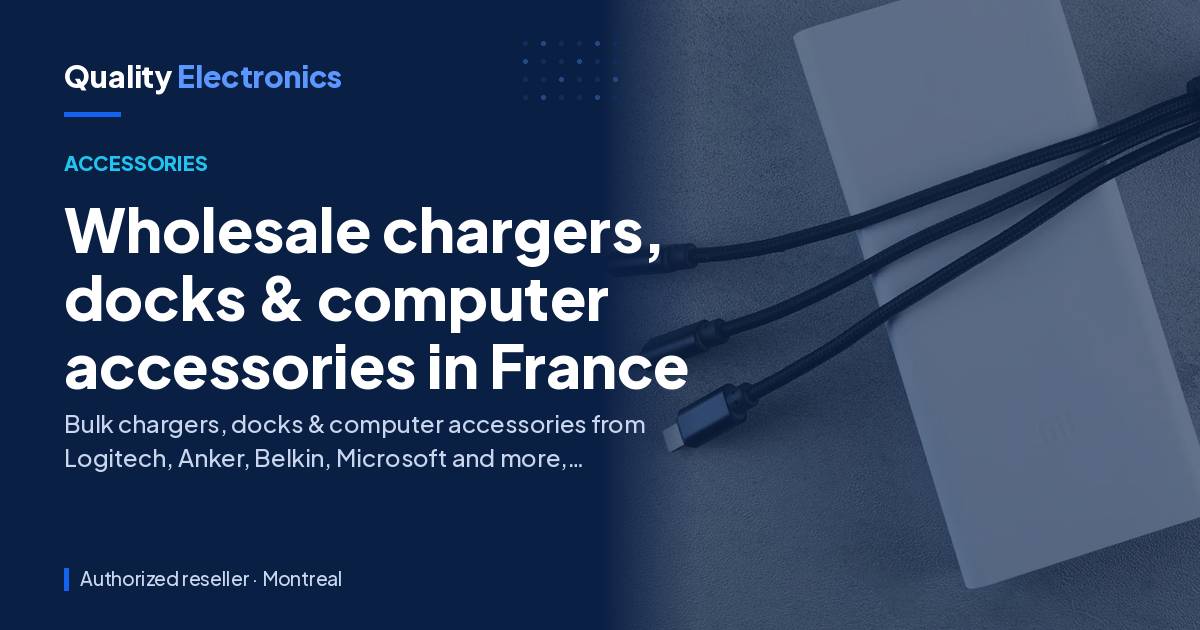 Wholesale chargers, docks & computer accessories in France