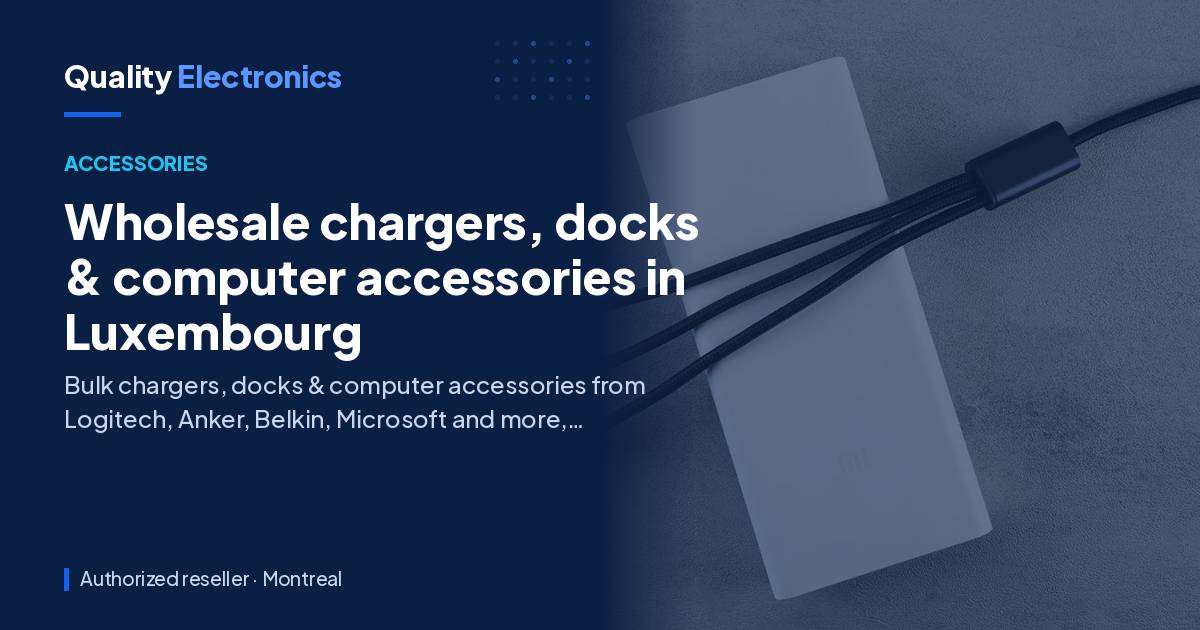 Wholesale chargers, docks & computer accessories in Luxembourg