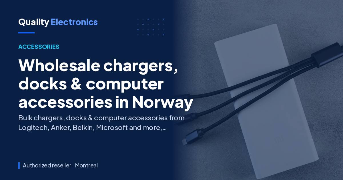 Wholesale chargers, docks & computer accessories in Norway