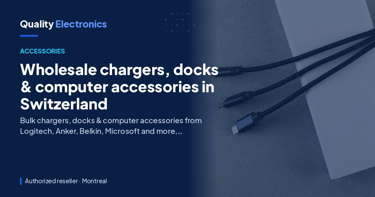Wholesale chargers, docks & computer accessories in Switzerland