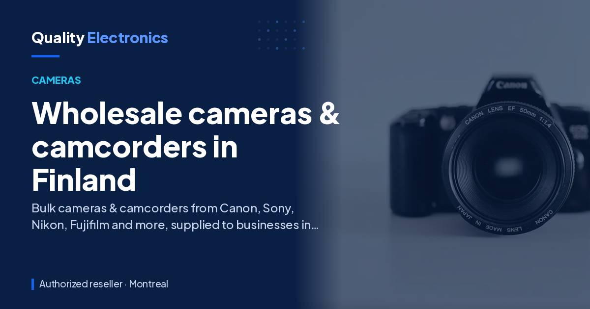 Wholesale cameras & camcorders in Finland