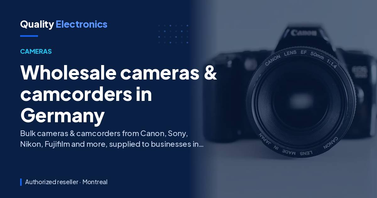 Wholesale cameras & camcorders in Germany