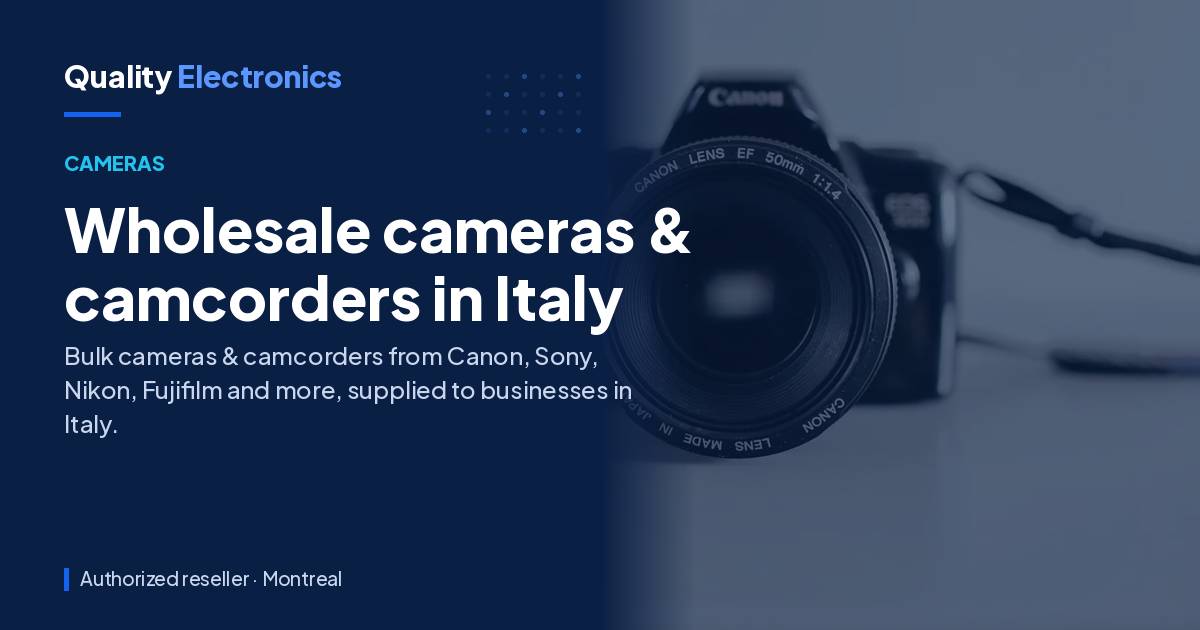 Wholesale cameras & camcorders in Italy