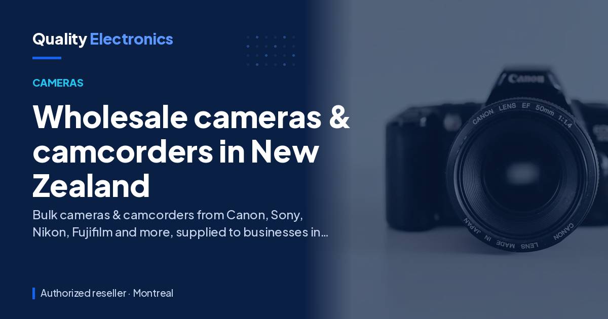 Wholesale cameras & camcorders in New Zealand