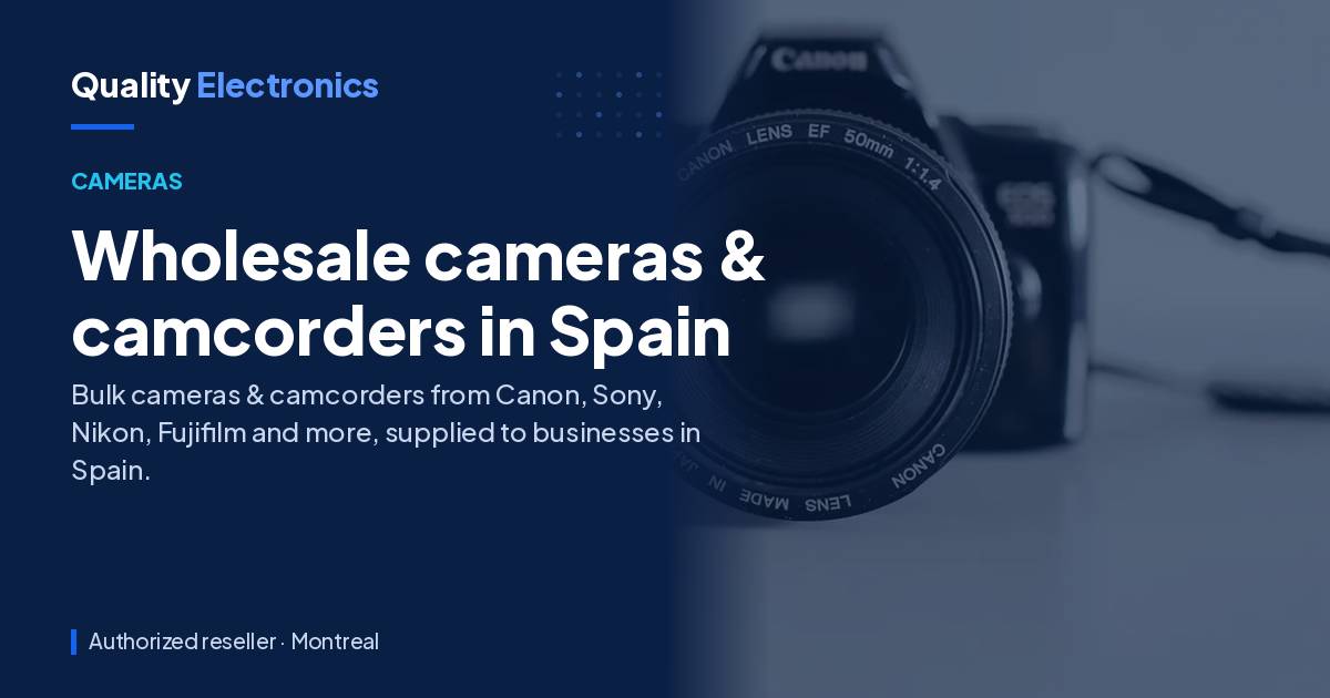 Wholesale cameras & camcorders in Spain