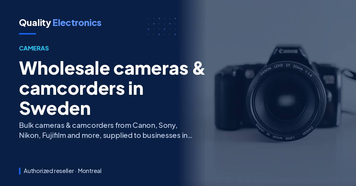 Wholesale cameras & camcorders in Sweden