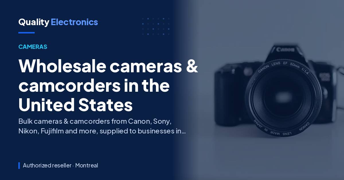 Wholesale cameras & camcorders in the United States