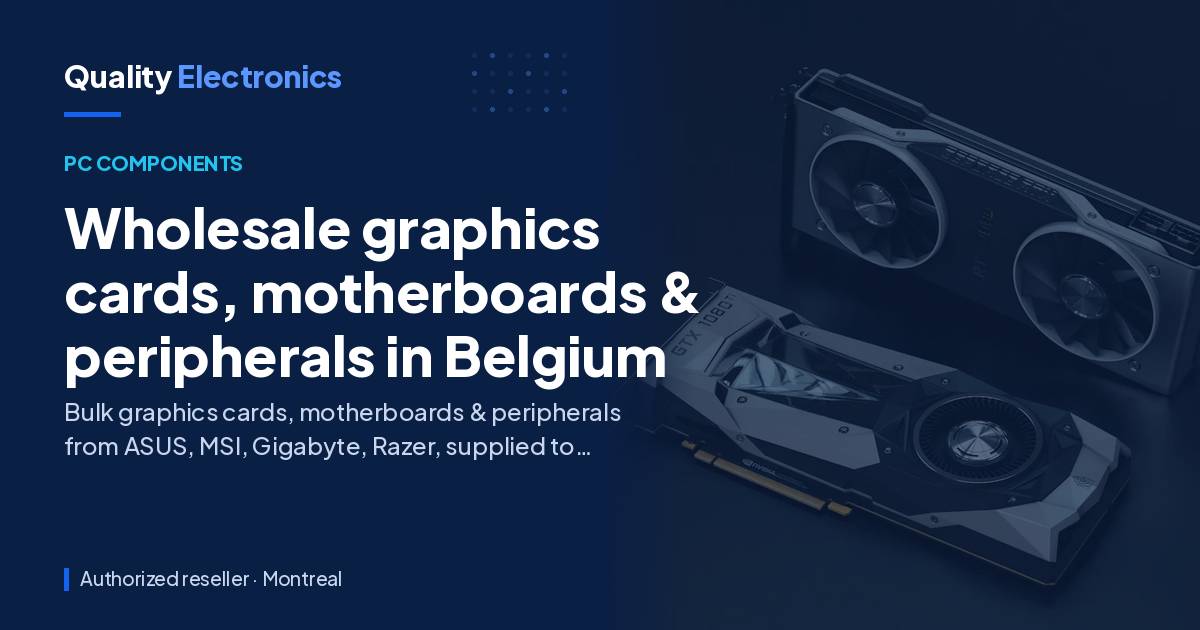 Wholesale graphics cards, motherboards & peripherals in Belgium