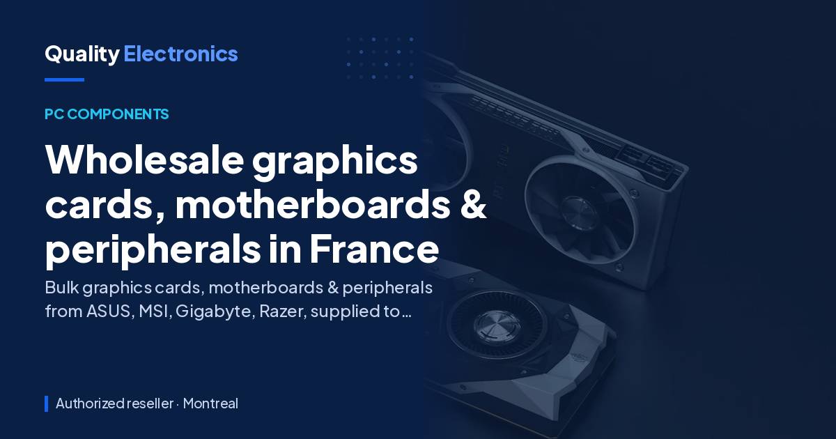 Wholesale graphics cards, motherboards & peripherals in France