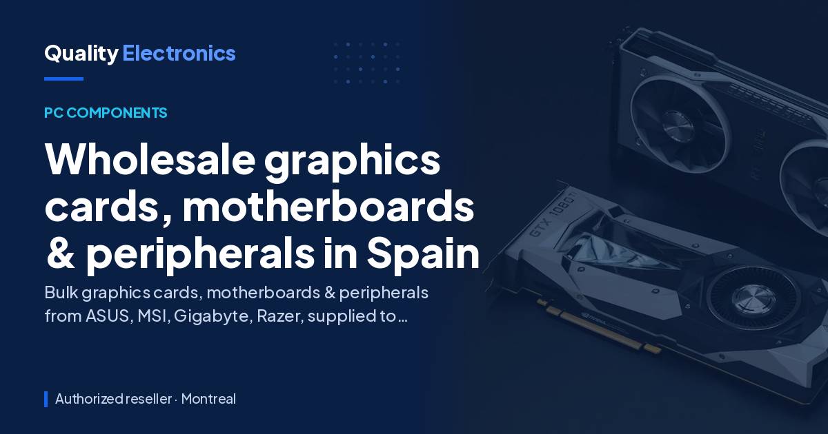 Wholesale graphics cards, motherboards & peripherals in Spain