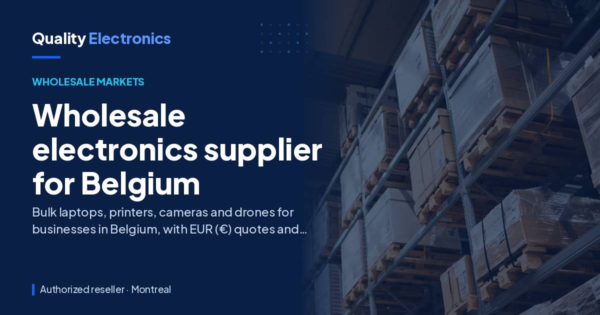 Wholesale electronics supplier for Belgium