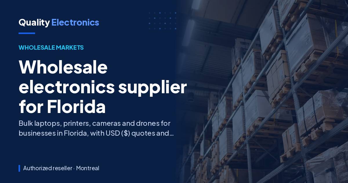 Wholesale electronics supplier for Florida