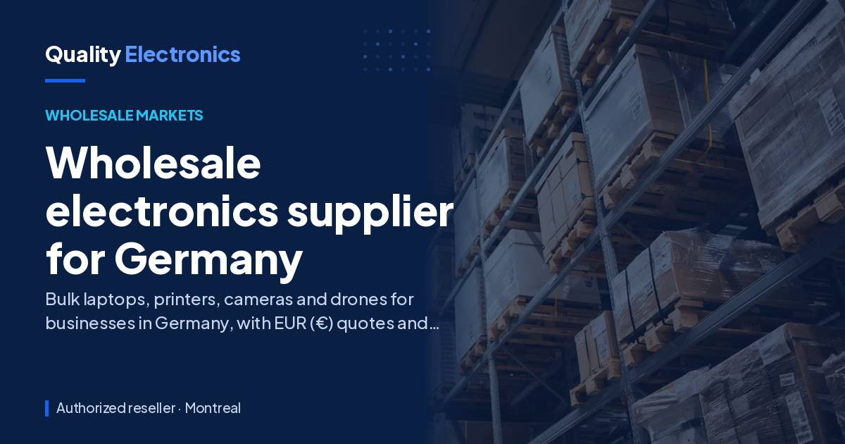 Wholesale electronics supplier for Germany