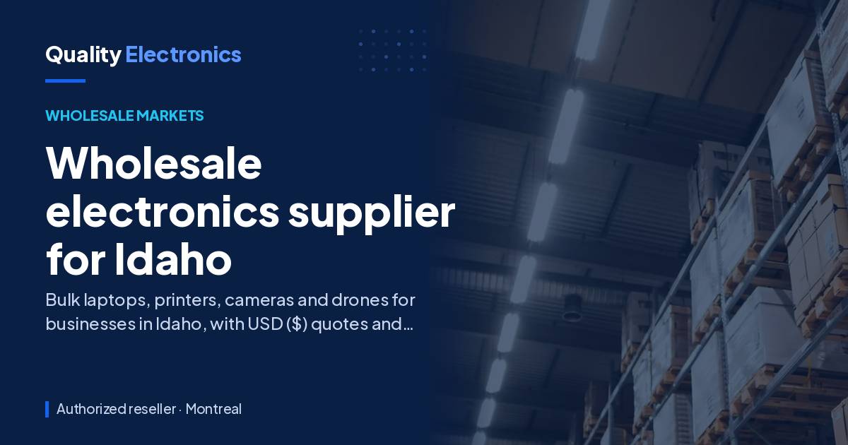 Wholesale electronics supplier for Idaho