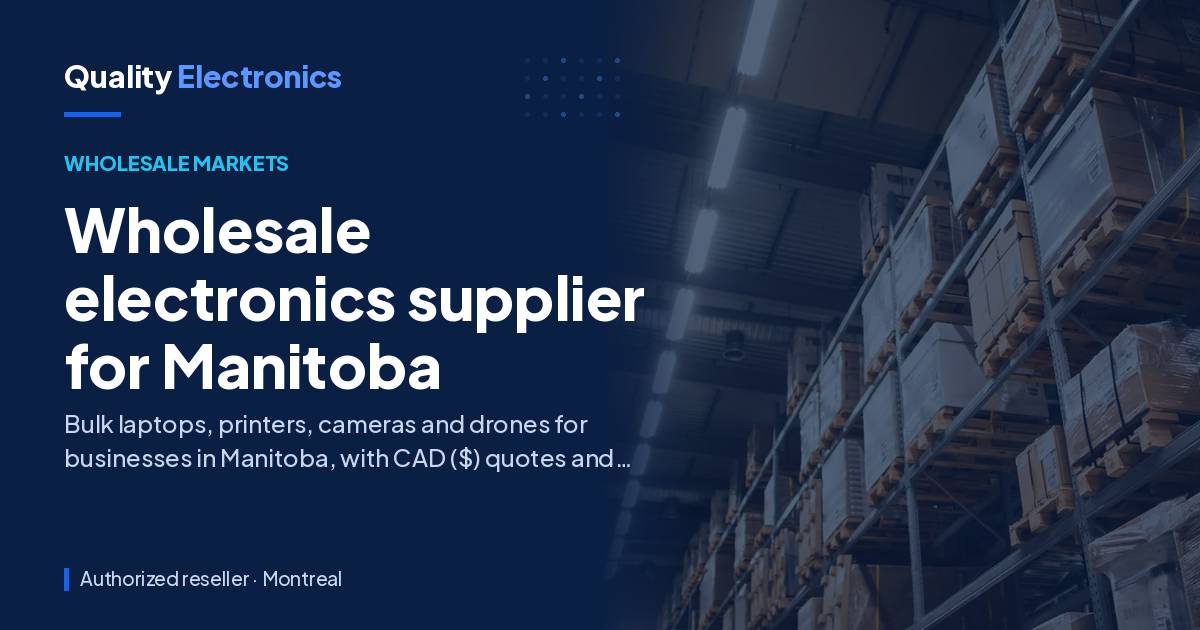 Wholesale electronics supplier for Manitoba