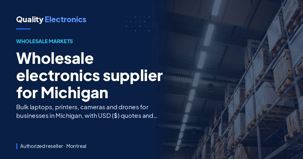 Wholesale electronics supplier for Michigan