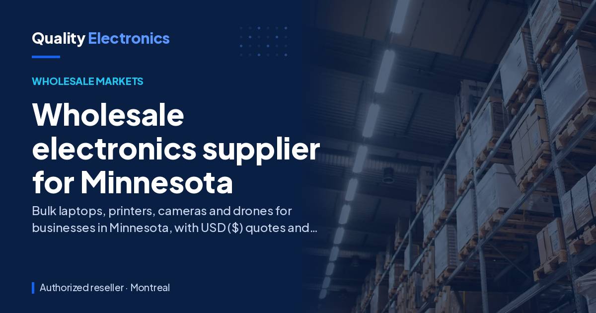 Wholesale electronics supplier for Minnesota