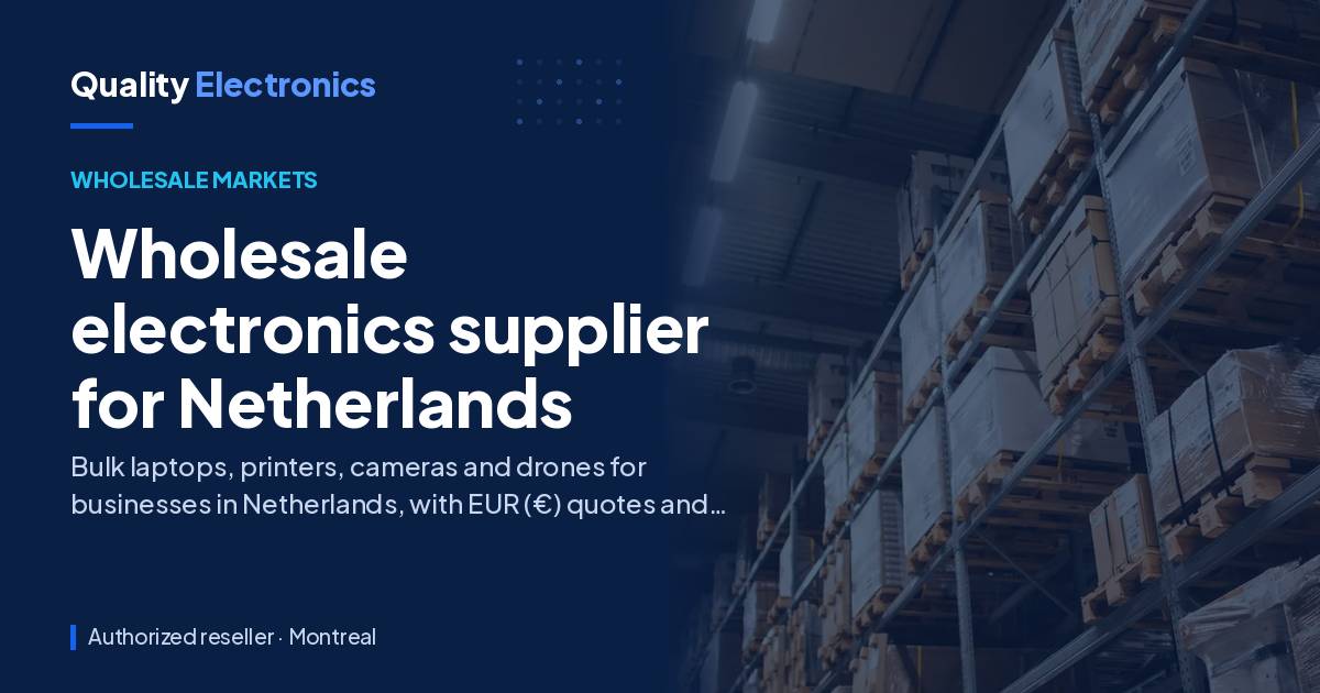 Wholesale electronics supplier for Netherlands