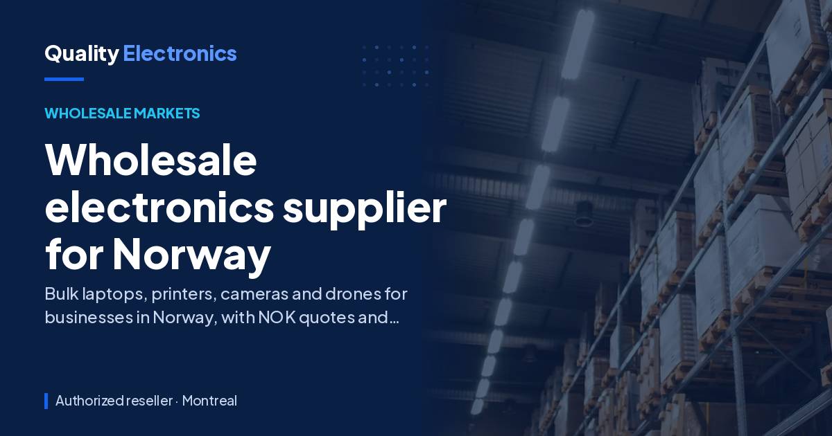 Wholesale electronics supplier for Norway