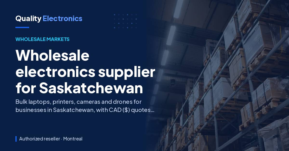 Wholesale electronics supplier for Saskatchewan
