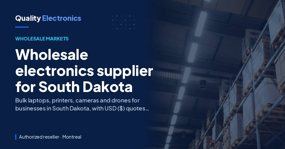 Wholesale electronics supplier for South Dakota