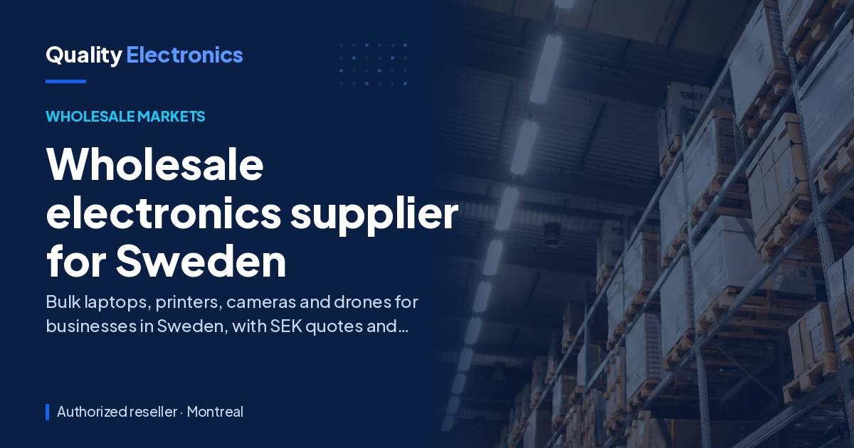 Wholesale electronics supplier for Sweden