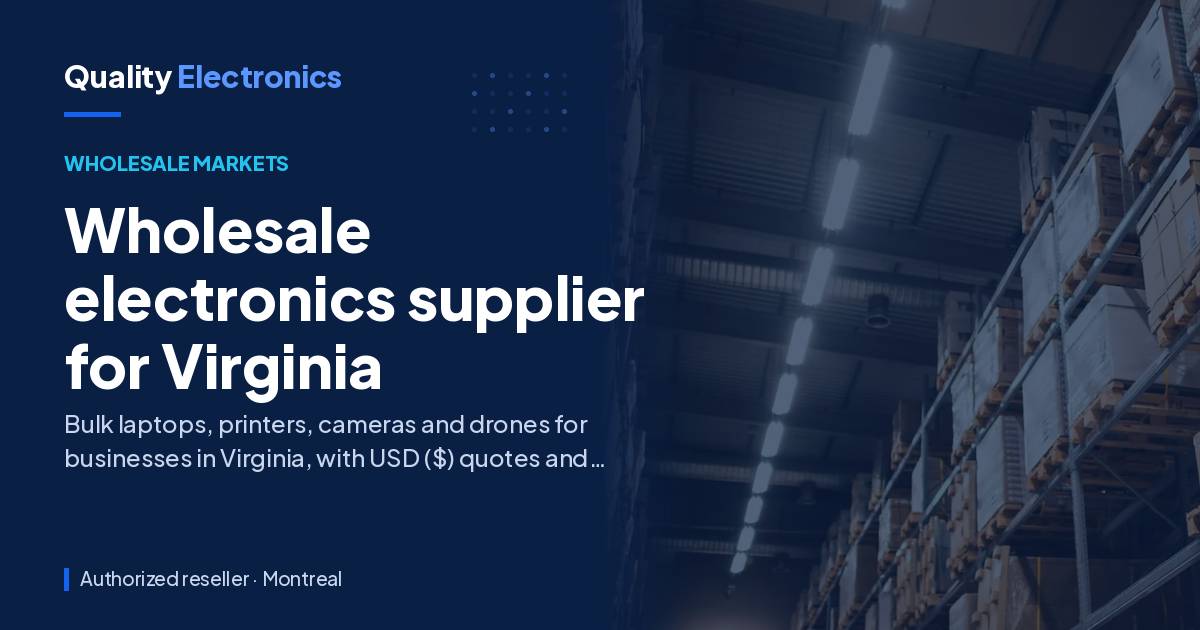 Wholesale electronics supplier for Virginia