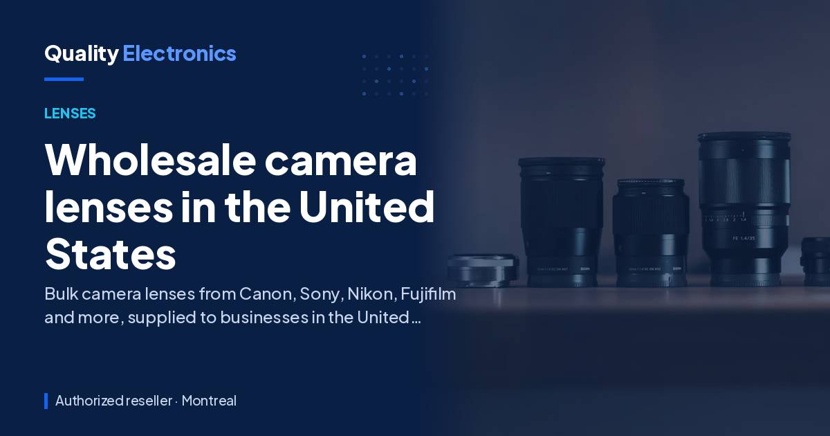 Wholesale camera lenses in the United States