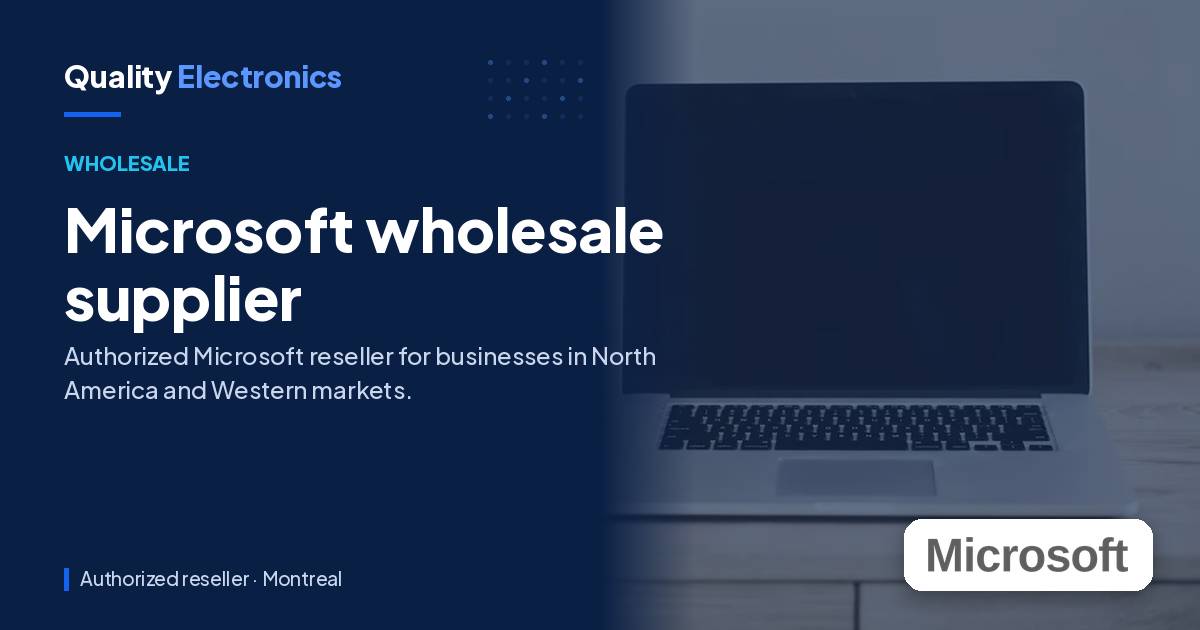 Microsoft wholesale supplier