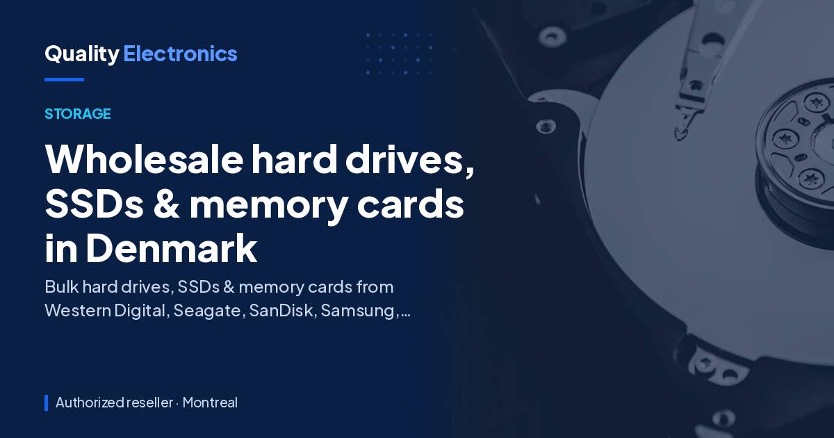 Wholesale hard drives, SSDs & memory cards in Denmark