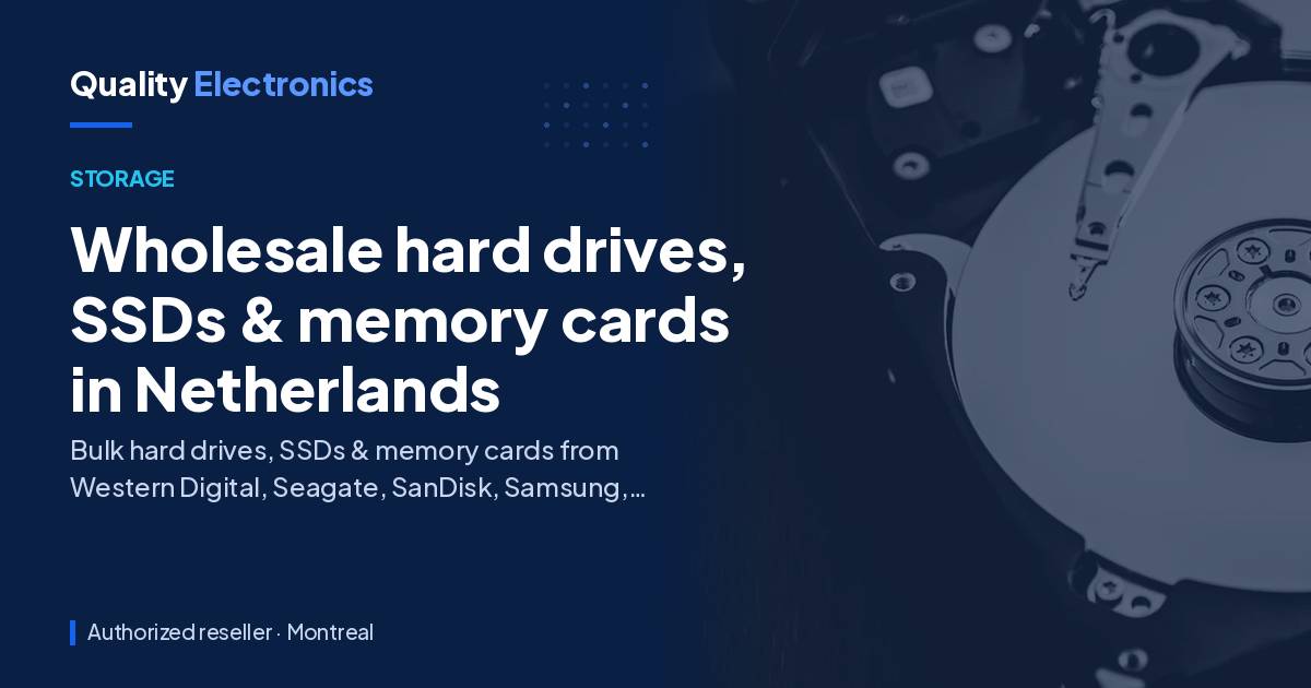 Wholesale hard drives, SSDs & memory cards in Netherlands