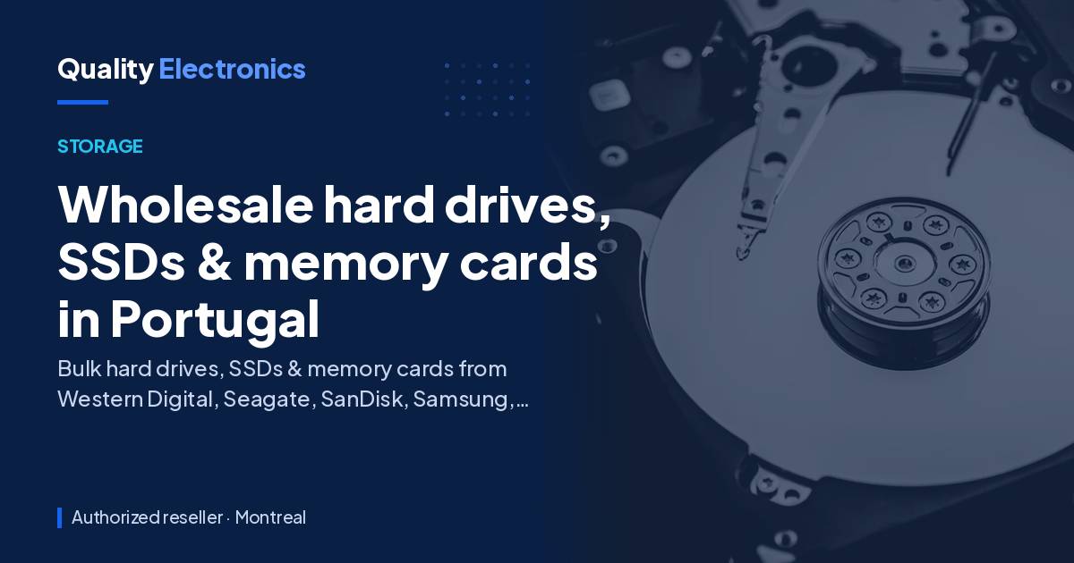 Wholesale hard drives, SSDs & memory cards in Portugal