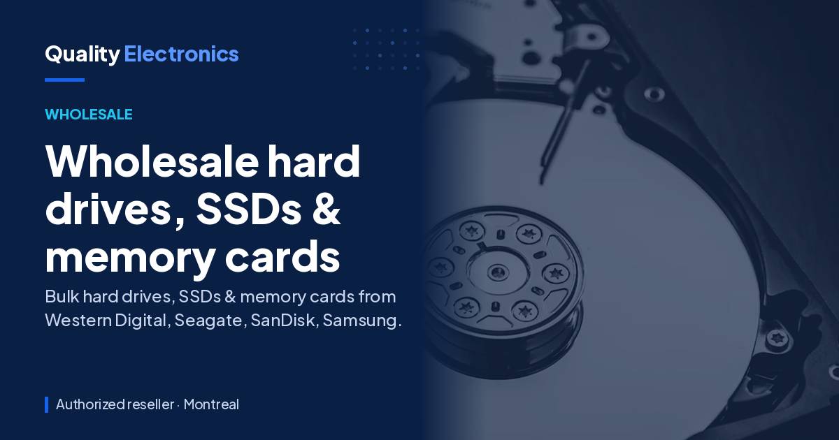 Wholesale hard drives, SSDs & memory cards