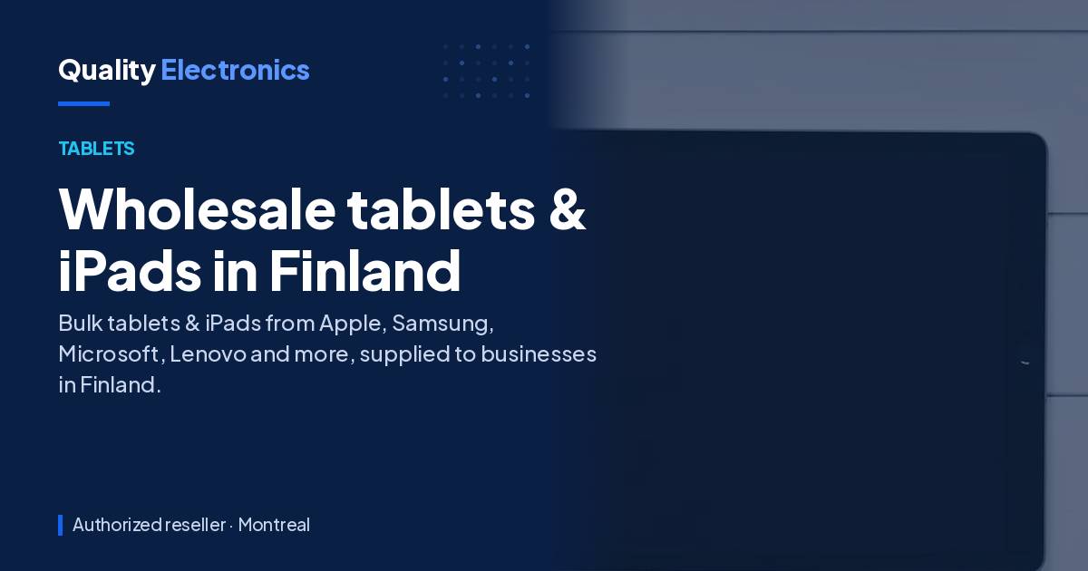 Wholesale tablets & iPads in Finland