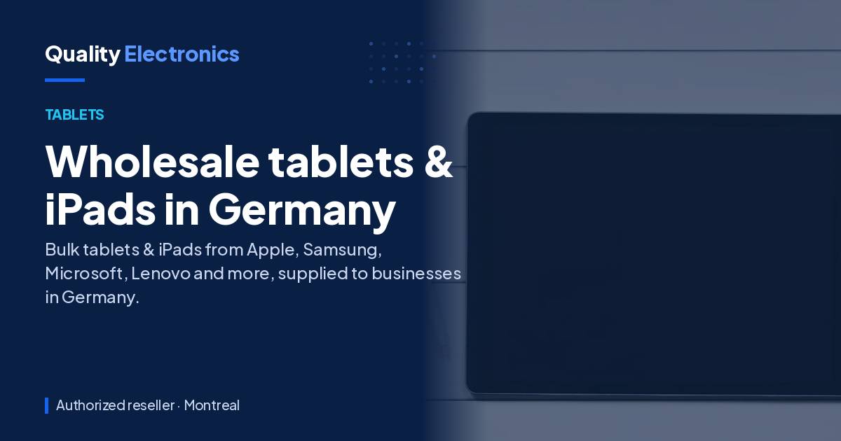 Wholesale tablets & iPads in Germany