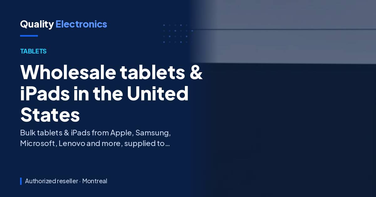 Wholesale tablets & iPads in the United States