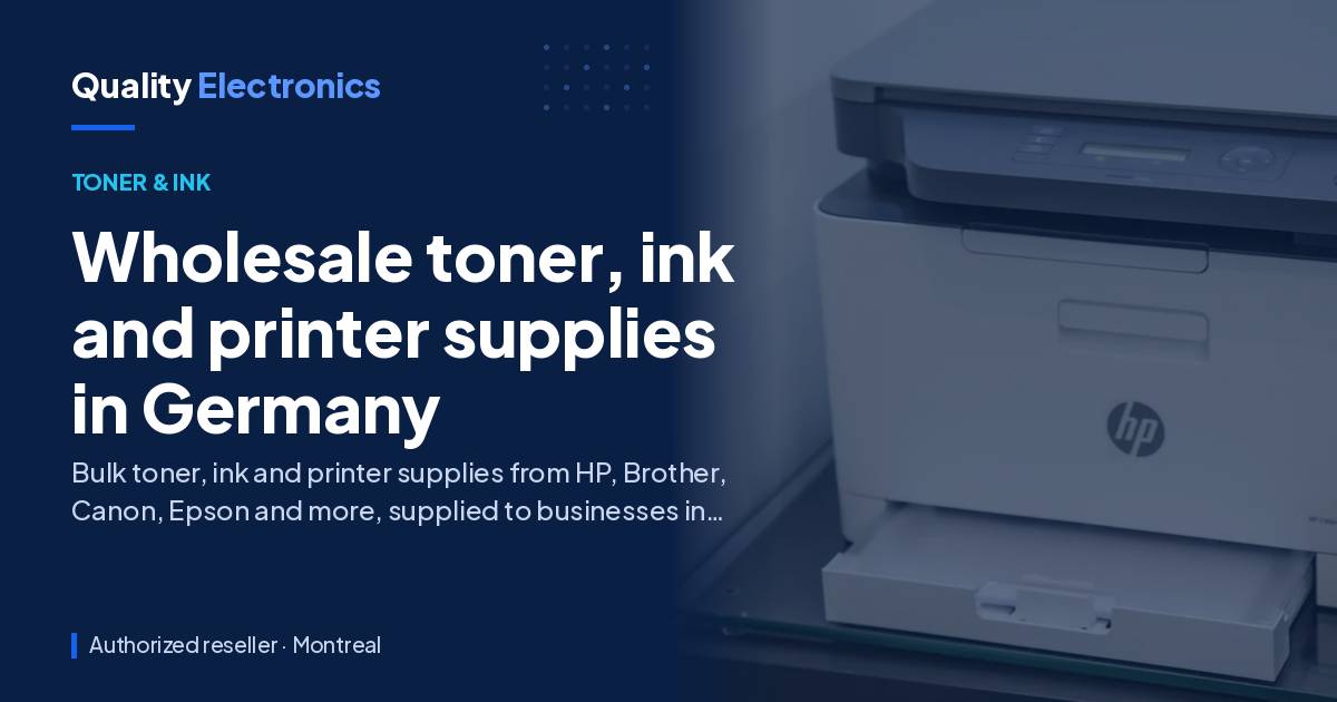 Wholesale toner, ink and printer supplies in Germany