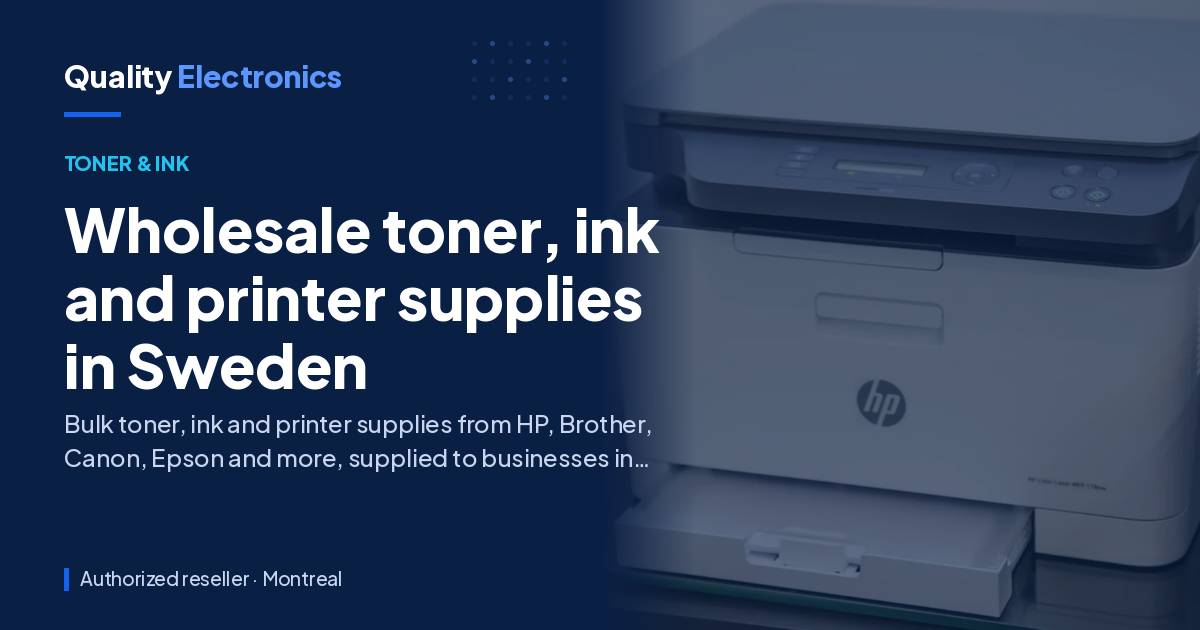 Wholesale toner, ink and printer supplies in Sweden